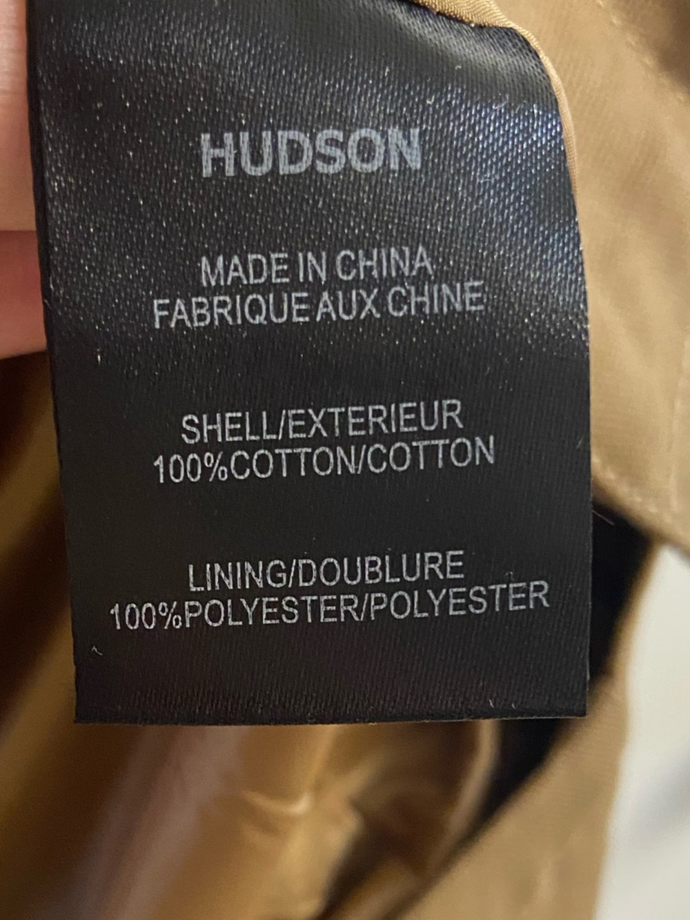 Hudson khaki brown chore barn jacket corduroy collar men XL NWT - Picture 9 of 9